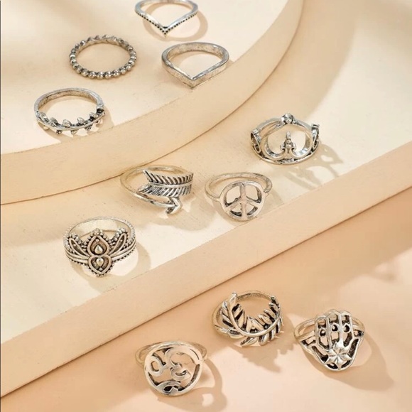 11pc leaf ring set - Picture 2 of 2